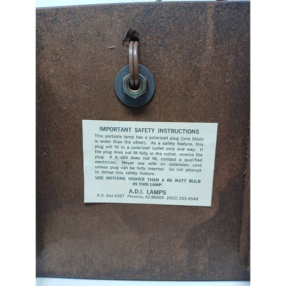 vintage 80’s ADI Brown Teddy Bear Nursery Table Lamp Plush Musical Animal - Picture 14 of 16